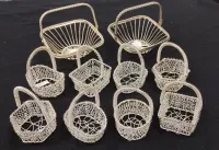 COLLECTION OF SMALL METAL BASKETS