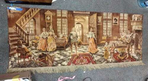 VINTAGE CLOTH WALL HANGING