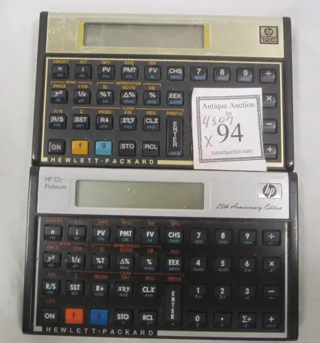 TWO WORKING HEWLETT PACKARD HC 12 CALCULATORS
