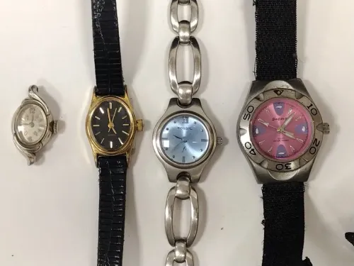 FOUR LADIES WATCHES - FOSSIL, SWERVE AND MORE