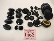 COLLECTION OF VINTAGE BLACK BUTTONS