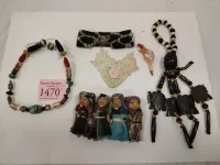 JEWELRY, WORRY DOLL HAIR PIN, MICRO BEAD BRACELET AND MORE