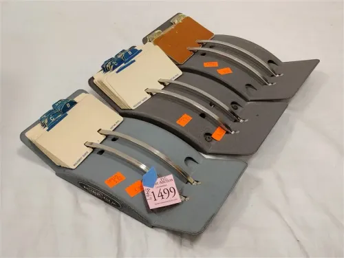 THREE VINTAGE METAL ROLODEX FILE HOLDERS