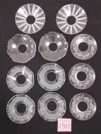 COLLECTION OF GLASS WAX CATCHERS