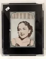 OFFSET LITHOGRAPH OF OLIVA DE HAVILAND GLASS FRAME