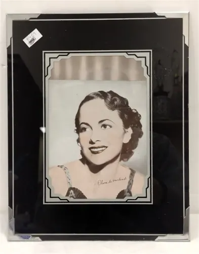 OFFSET LITHOGRAPH OF OLIVA DE HAVILAND GLASS FRAME