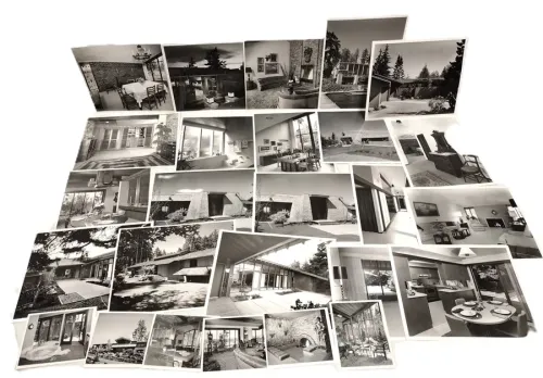 BLACK AND WHITE MID CENTURY ARCHITECTURAL PHOTOS FROM A MERCER ISLAND ARCHITECT 