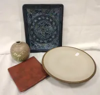 FOUR PIECES OF CONTEMPORARY POTTERY