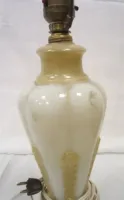 DECO STYLE GLASS LAMP WITH SHADE