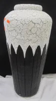 LARGE TEXTURED PLASTER FLOOR VASE
