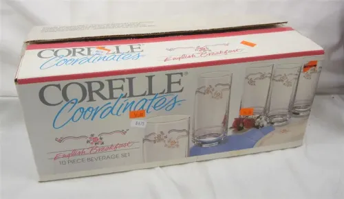 SET OF CORELLE DRINKING GLASSES