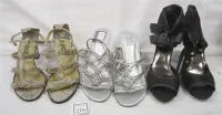 THREE PAIRS OF HIGH HEELS