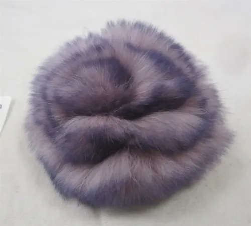 DIED RABBIT FUR PIN BY ECHO