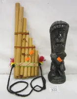 HANGING PAN FLUTE AND SAIPAN TOTEM