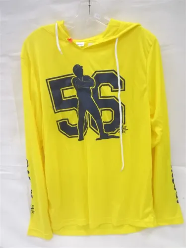 MARINERS FLORESCENT YELLOW HOODED SHIRT - POLYESTER - MEDIUM