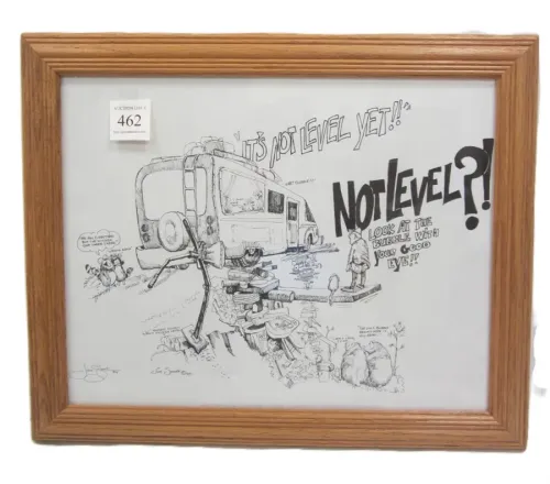 JIM SNOOK 1990 PRINT IN OAK FRAME