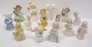 COLLECTION OF PORCELAIN GIRLS AND ANGELS, ALL VINTAGE